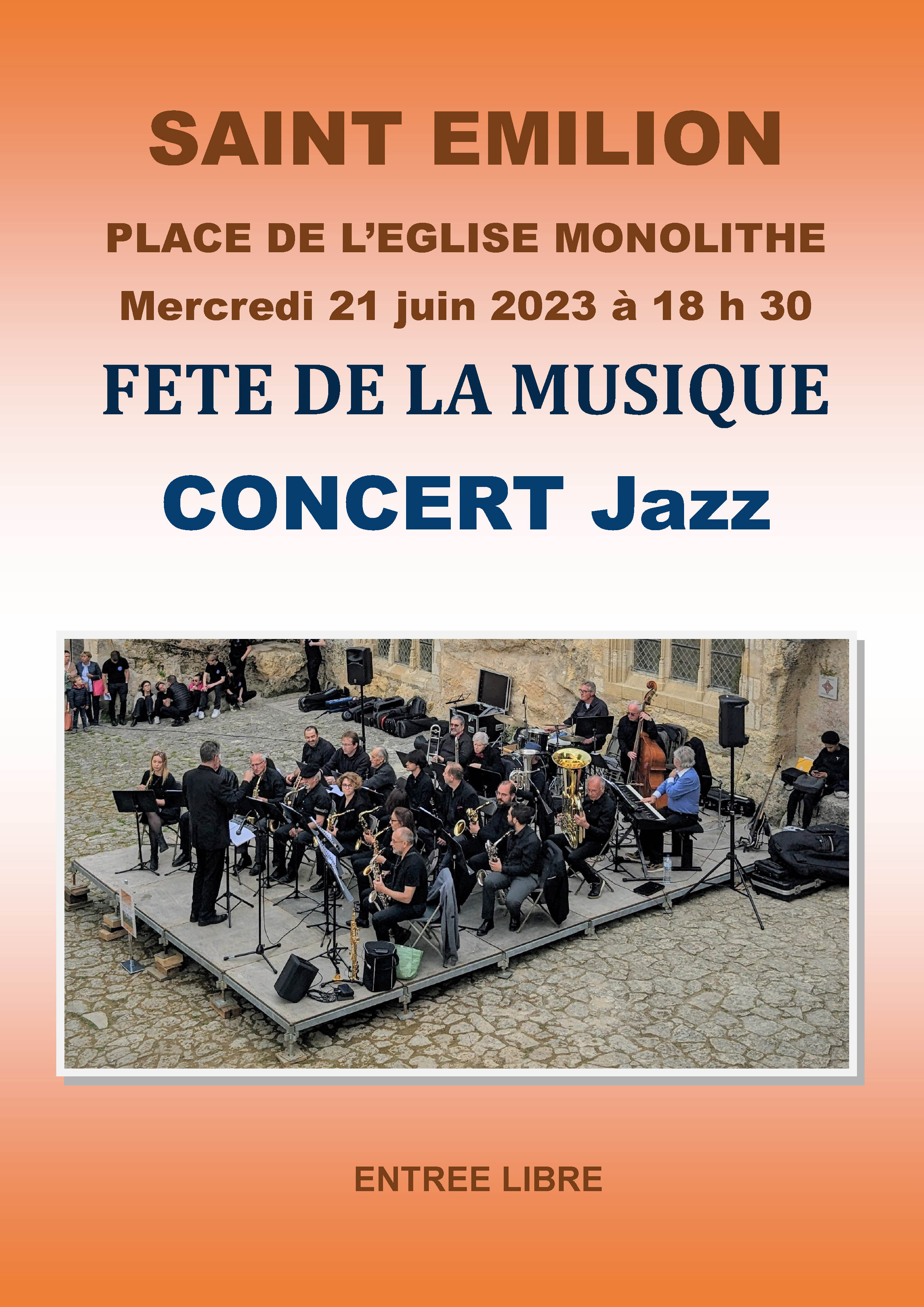 Affiche Armonie Ste Cécile 21 juin 2023 fête de la musique copie