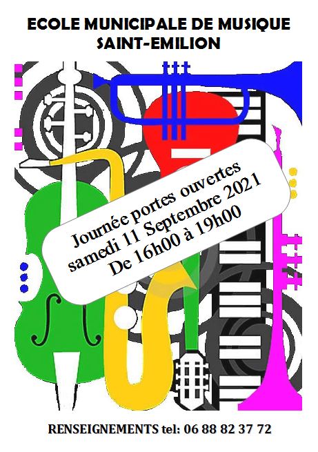 affiche école de musique 11 septembre 2021