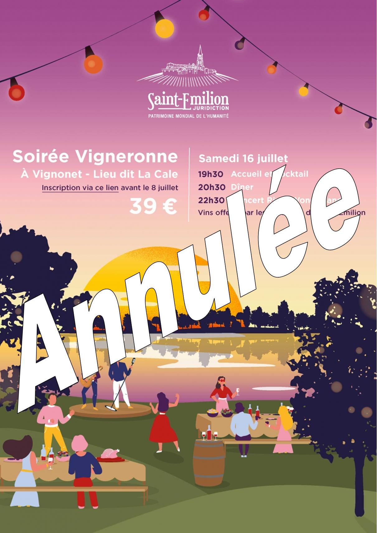 soirée vigneronne annulée