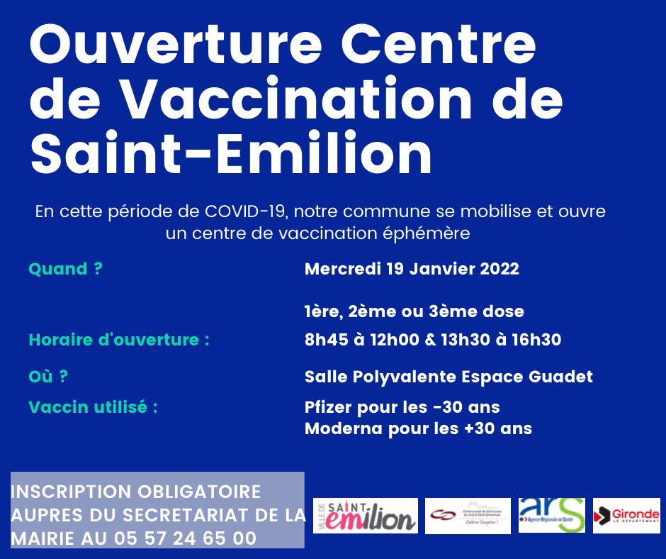 vaccination le 19 janvier 2022